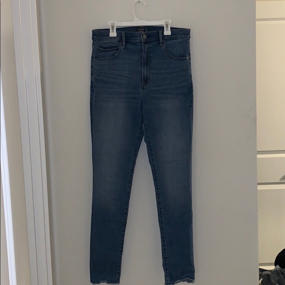 Abercrombie and Fitch Super High Rise Skinny Jeans